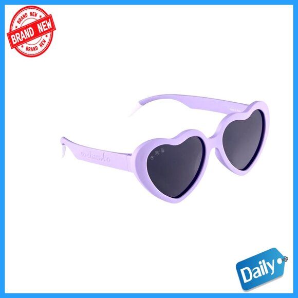 Unbreakable Kids Heart Sunglasses Polarized UV Protection with Strap